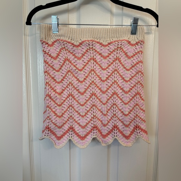 Freshman 1996 Crochet Skirt Set Tieback Top Mini Skirt Women’s XS Style #146919 - Picture 4 of 10